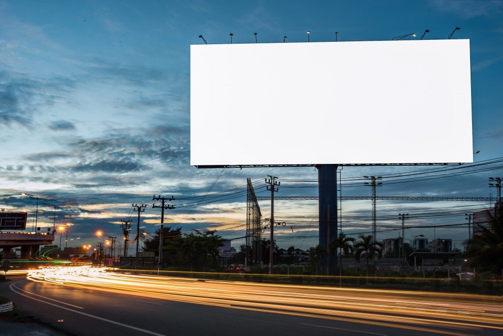 billboard along the highway
